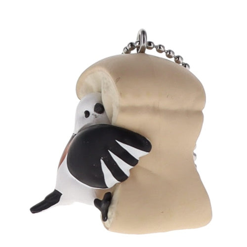 Mugyuttori Bird Hugging Bread Mascot Vol. 02 Qualia 1.5-Inch Key Chain