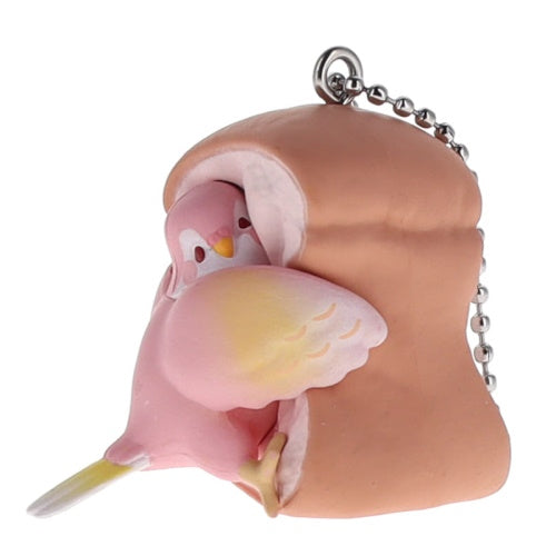 Mugyuttori Bird Hugging Bread Mascot Vol. 02 Qualia 1.5-Inch Key Chain