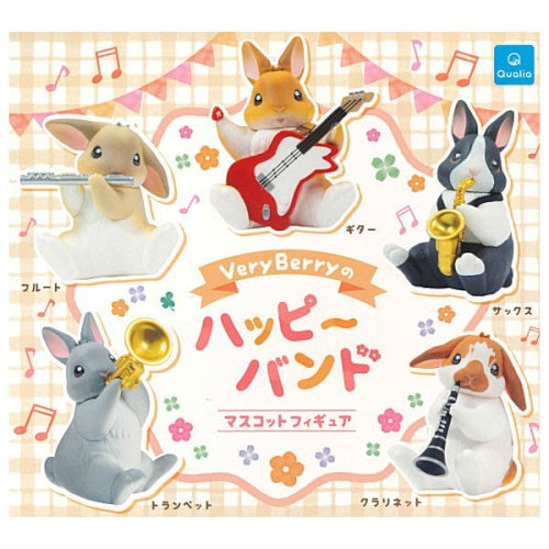 Veryberry Happy Band Bunny Mascot Series Qualia 2-Inch Mini-Figure