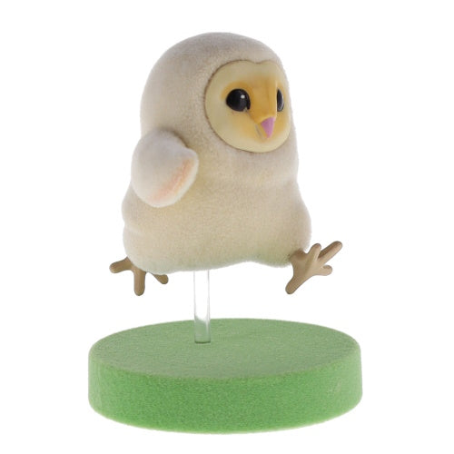 Running Baby Barn Owl Flocked Figure Series Qualia 2-Inch Mini-Figure