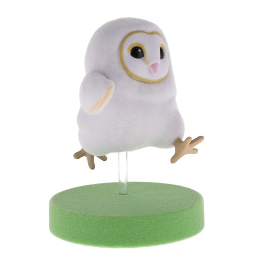 Running Baby Barn Owl Flocked Figure Series Qualia 2-Inch Mini-Figure