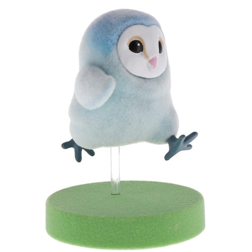 Running Baby Barn Owl Flocked Figure Series Qualia 2-Inch Mini-Figure