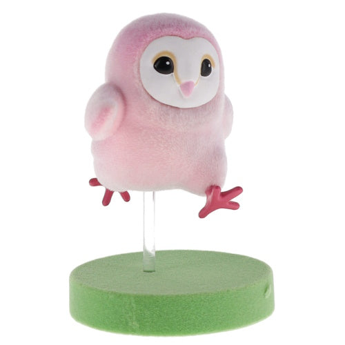 Running Baby Barn Owl Flocked Figure Series Qualia 2-Inch Mini-Figure