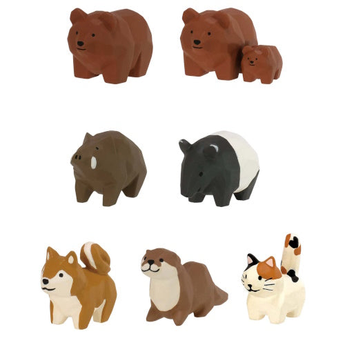 Seiji Kawasaki Wood Carved Animal Figure Series Vol. 01 Qualia 1.5-Inch Mini-Figure