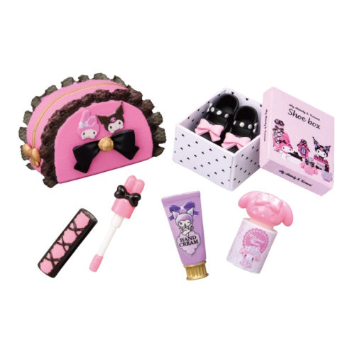 Sanrio My Melody And Kuromi Cosmetics Re-Ment Miniature Doll Furniture
