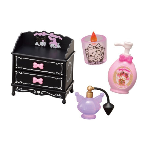Sanrio My Melody And Kuromi Cosmetics Re-Ment Miniature Doll Furniture