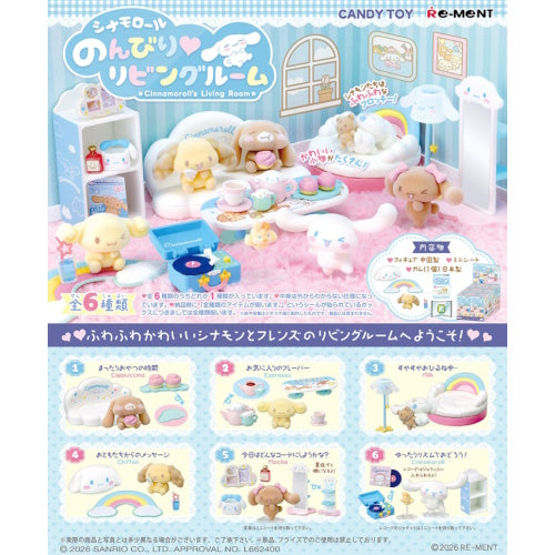 Sanrio Cinnamoroll's Living Room Re-Ment Miniature Doll Furniture