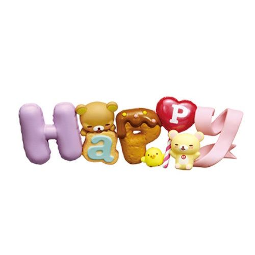 San-x Rilakkuma Words Re-Ment 3-Inch Collectible Toy