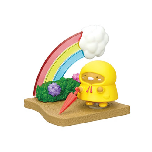 San-x Sumikko Gurashi Walking Rainy Day Re-Ment 3-Inch Collectible Toy