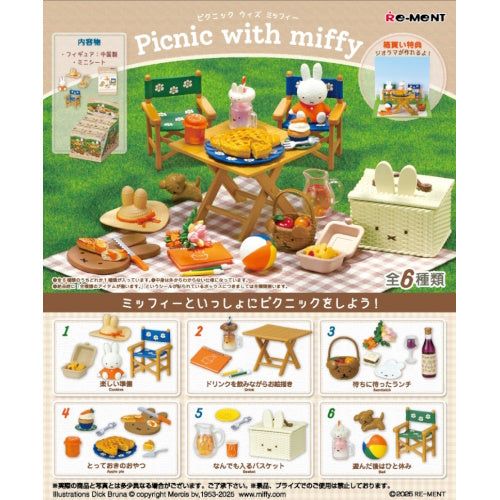 Miffy Picnic With Miffy Series Re-Ment Miniature Doll Furniture
