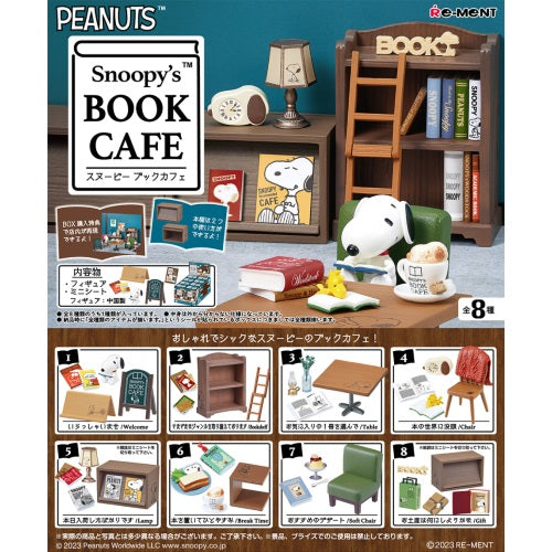 Peanuts Snoopy Book Cafe Re-Ment Miniature Doll Furniture