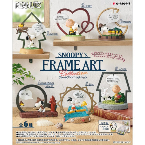 Peanuts Snoopy Frame Art Collection Vol. 01 Re-Ment 3-Inch Mini-Figure