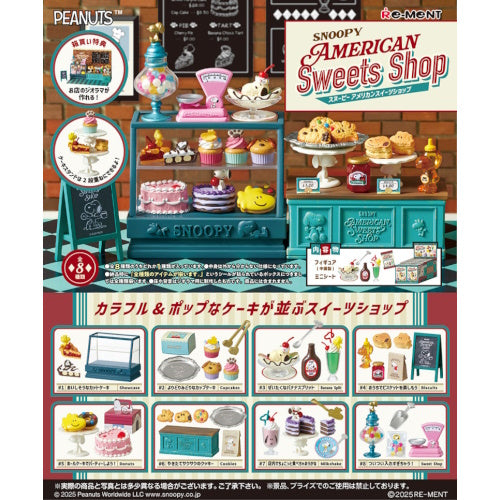 Peanuts Snoopy American Sweets Shop Series Re-Ment Miniature Doll Furniture