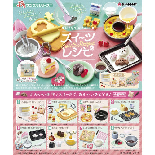 Petite Sample Cute Sweets Recipe Re-Ment Miniature Doll Furniture