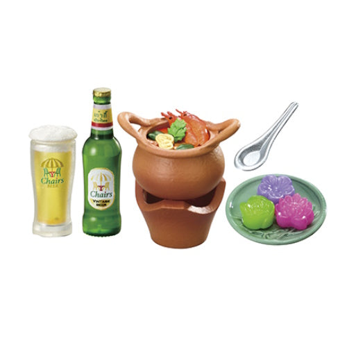 Petite Sample Asian Dining Re-Ment Miniature Doll Furniture