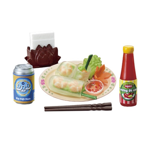 Petite Sample Asian Dining Re-Ment Miniature Doll Furniture