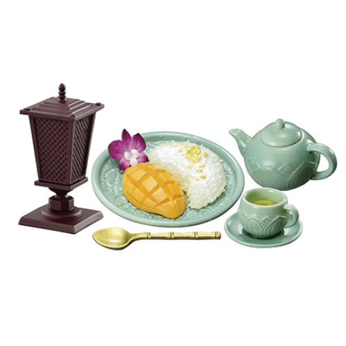 Petite Sample Asian Dining Re-Ment Miniature Doll Furniture