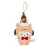 Sanrio Characters Secret Mascot Brooch Christmas Series 3-Inch Plush Doll