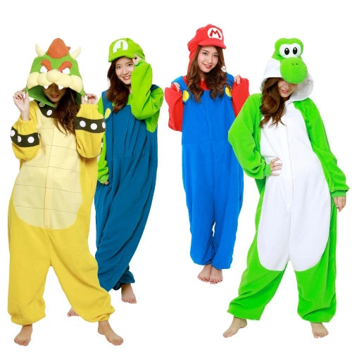 Super Mario Kigurumi Hooded Costume Sazac Adult One Size Fits Most Onesie