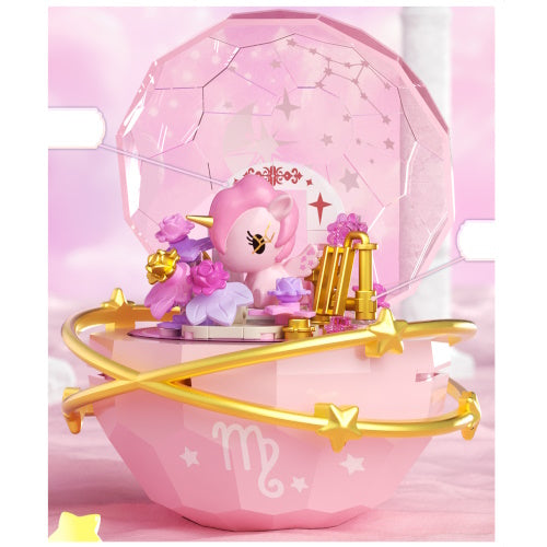 Tokidoki Unicorno Twirling Starry Heart Shell Planet Jaki 4-Inch Building Block Set