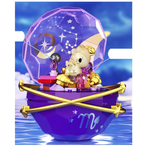 Tokidoki Unicorno Twirling Starry Heart Shell Planet Jaki 4-Inch Building Block Set
