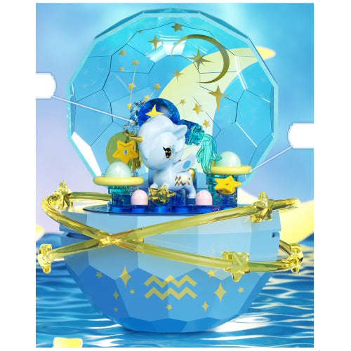 Tokidoki Unicorno Twirling Starry Heart Shell Planet Jaki 4-Inch Building Block Set