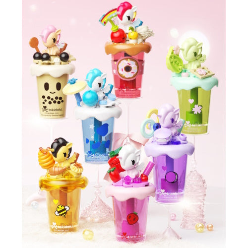 Tokidoki Milk Tea Cup Unicorno Drink Series Jaki 3-Inch Building Block Set