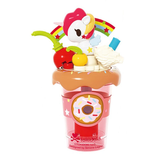 Tokidoki Milk Tea Cup Unicorno Drink Series Jaki 3-Inch Building Block Set
