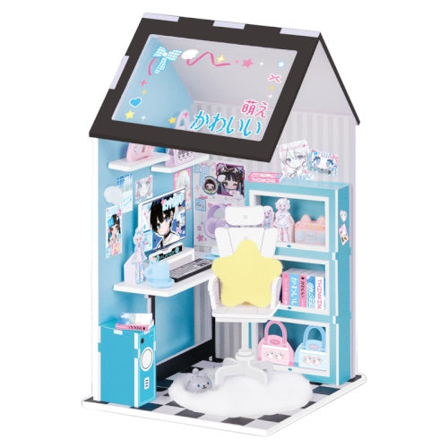 DIY Wooden Dollhouse Miniature Kit Anime Themed Bedroom Series Yixin 8-Inch Kit