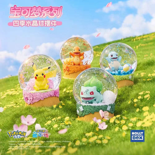 Pokemon Nature Wilderness Four Season Snow Globe Hollybox 3-Inch Collectible