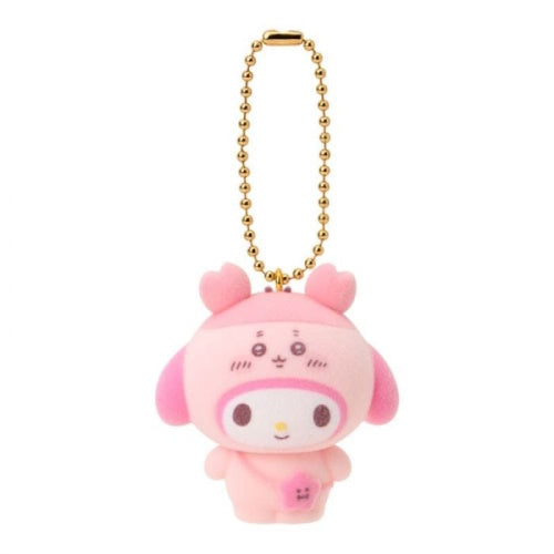 Sanrio x Chiikawa Secret Flocked Charm Series Sanrio Original 1-Inch Key Chain