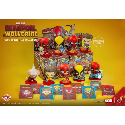 Marvel Deadpool And Wolverine Cosbi Bobble Head Vol. 01 Hot Toys 3-Inch Mini-Figure