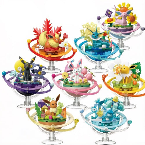 Pokemon Eeveelution Planet Building Block Series Keeppley Collectible Toy
