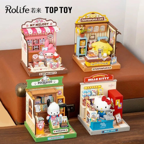 Sanrio Characters Shopkeeper Series Rolife 4.5-Inch DIY Dollhouse Kit