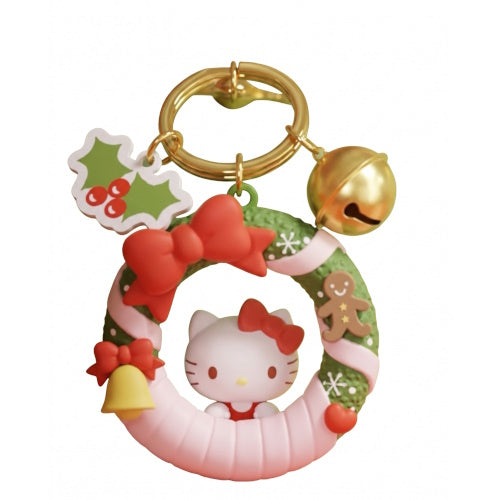 Sanrio Characters Christmas Wreath Mascot Series Holly Box 2.5-Inch Key Chain