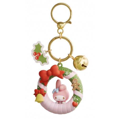 Sanrio Characters Christmas Wreath Mascot Series Holly Box 2.5-Inch Key Chain
