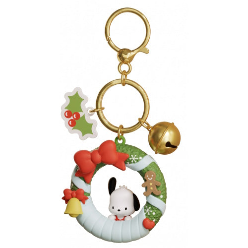 Sanrio Characters Christmas Wreath Mascot Series Holly Box 2.5-Inch Key Chain