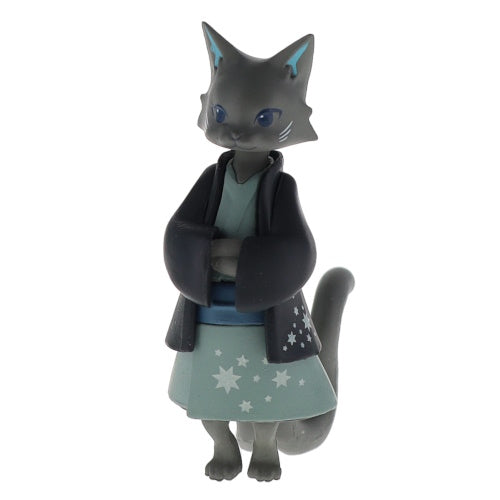 Japanese Style Nekomata Cat Yokai Figure Series Stand Stones 2-Inch Mini-Figure