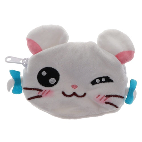 Hamtaro Fluffy Face Pouch Series SO-TA 5-Inch Zippered Pouch