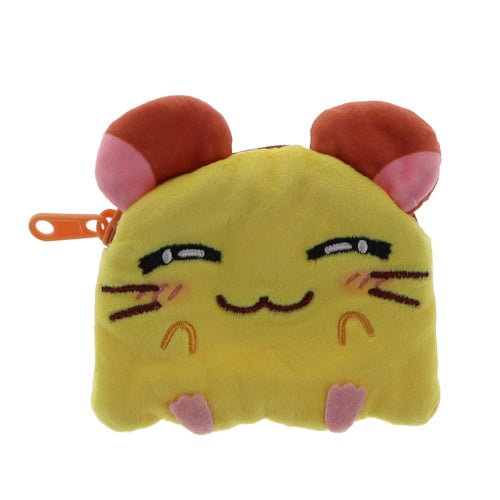 Hamtaro Fluffy Face Pouch Series SO-TA 5-Inch Zippered Pouch