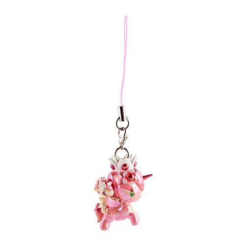 Unicorno Frenzies Shimmer Cherry Blossom Series Tokidoki 1-Inch Key Chain