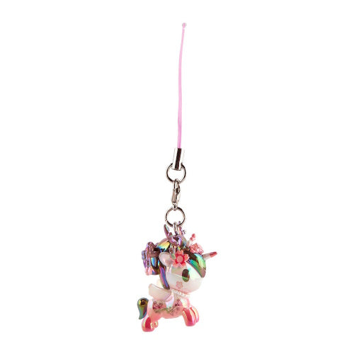 Unicorno Frenzies Shimmer Cherry Blossom Series Tokidoki 1-Inch Key Chain