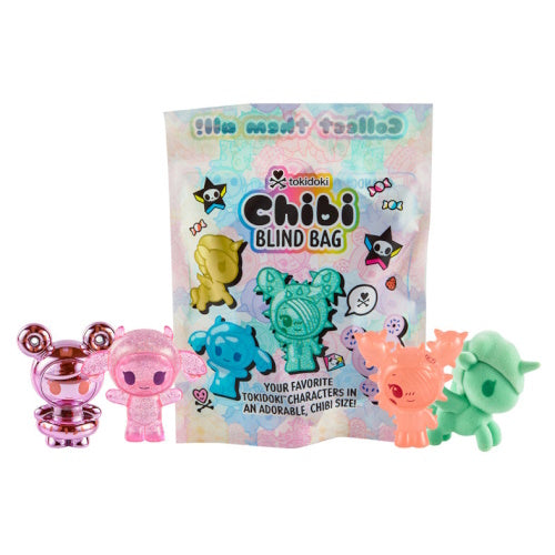 Unicorno, Sandy, Donutella, Mozzarella Chibi 4PC Blind Bag Series Tokidoki 1-Inch Mini-Figure