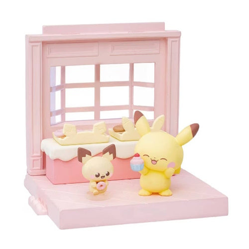 Pokemon Peaceful Place House Sweets Shop Series Takara Tomy 3-Inch Mini Play Set