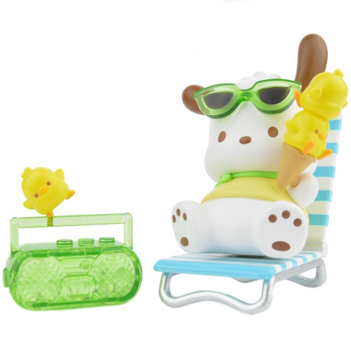 Sanrio Characters Pochacco Holiday Beach Series Toptoy 3-Inch Mini-Figure