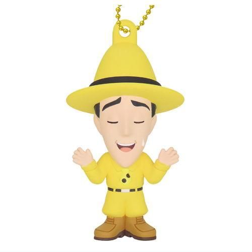 Curious George Into Town Pentanko Mascot Series Vol. 03 Takara Tomy 1.5-Inch Key Chain