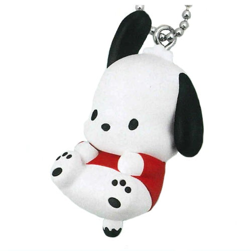 Sanrio Characters Manmaru Round Mascot Takara Tomy 1-Inch Key Chain