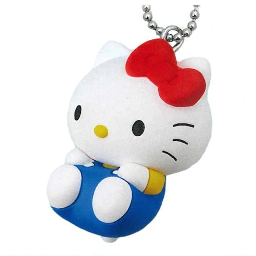 Sanrio Characters Manmaru Round Mascot Takara Tomy 1-Inch Key Chain