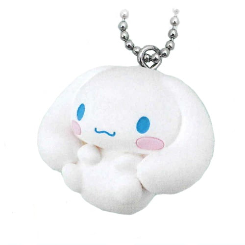 Sanrio Characters Manmaru Round Mascot Takara Tomy 1-Inch Key Chain