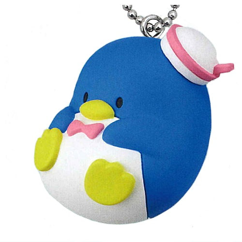 Sanrio Characters Manmaru Round Mascot Takara Tomy 1-Inch Key Chain